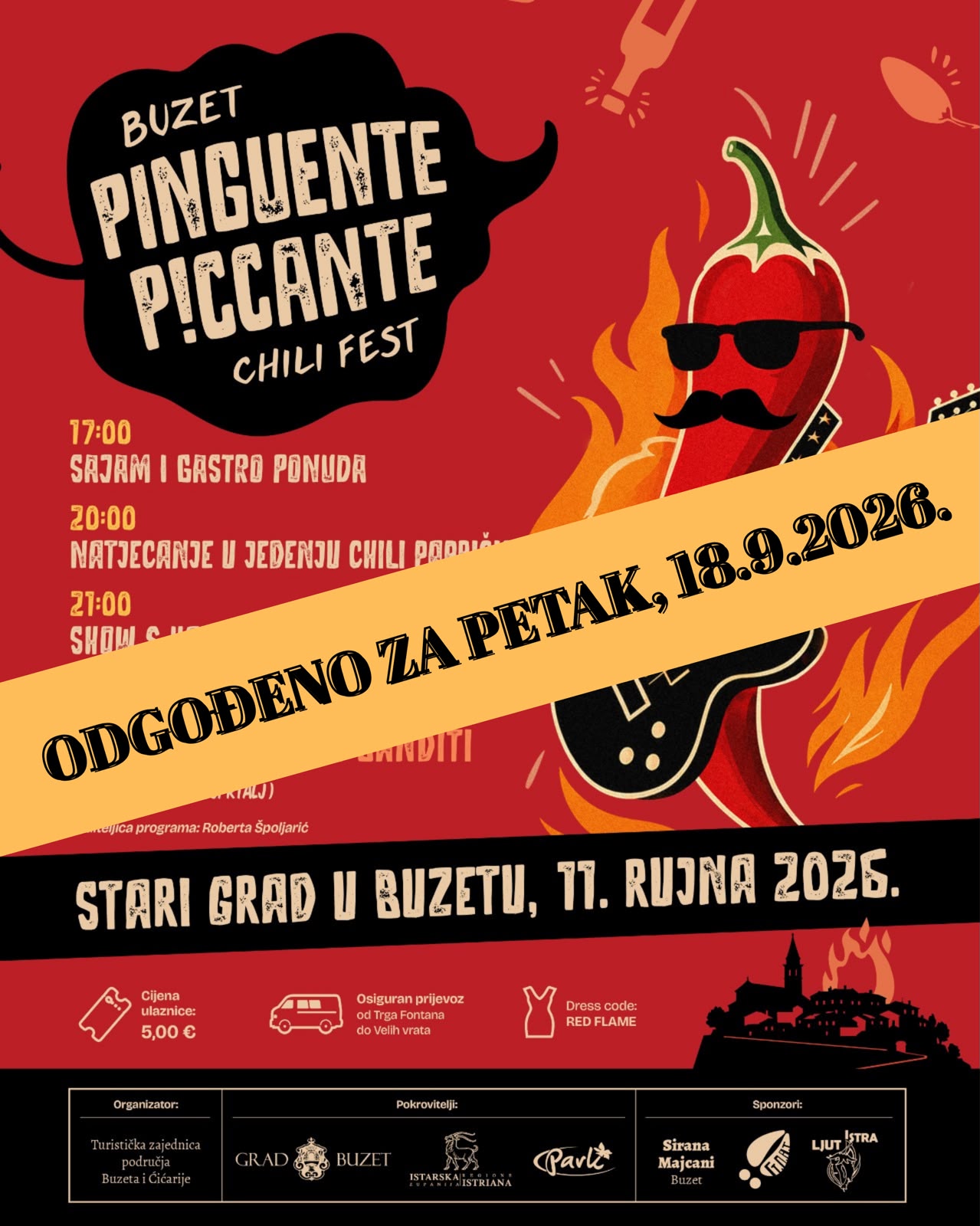 Odgodjen chilli fest
